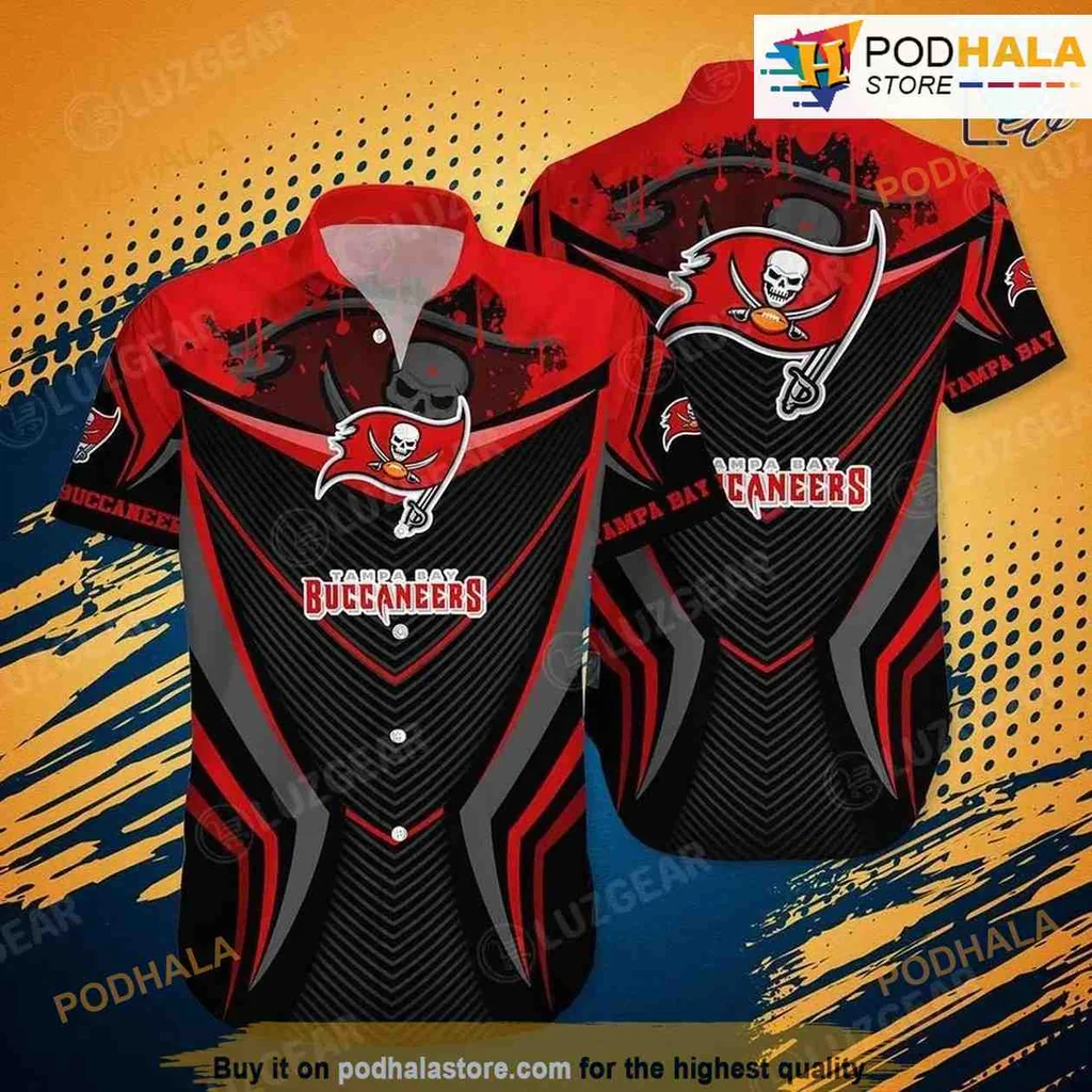 Tampa Bay Buccaneers Vibrant Hawaiian Shirt With Bold Team Logo