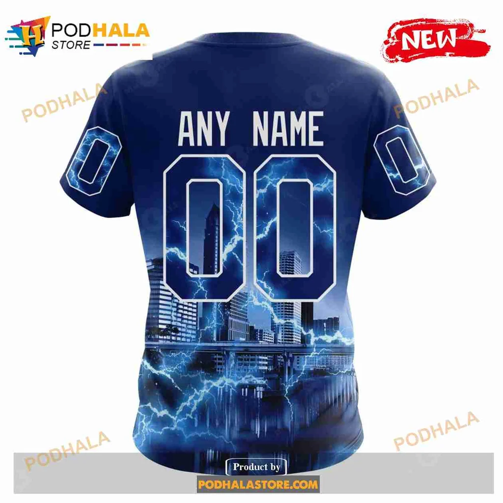 Tampa Bay Lightning 3d Hoodie With Bold Lightning Bolt Design - Product View 7 Tampa Bay Lightning 3d Hoodie With Bold Lightning Bolt Design - Product View 7
