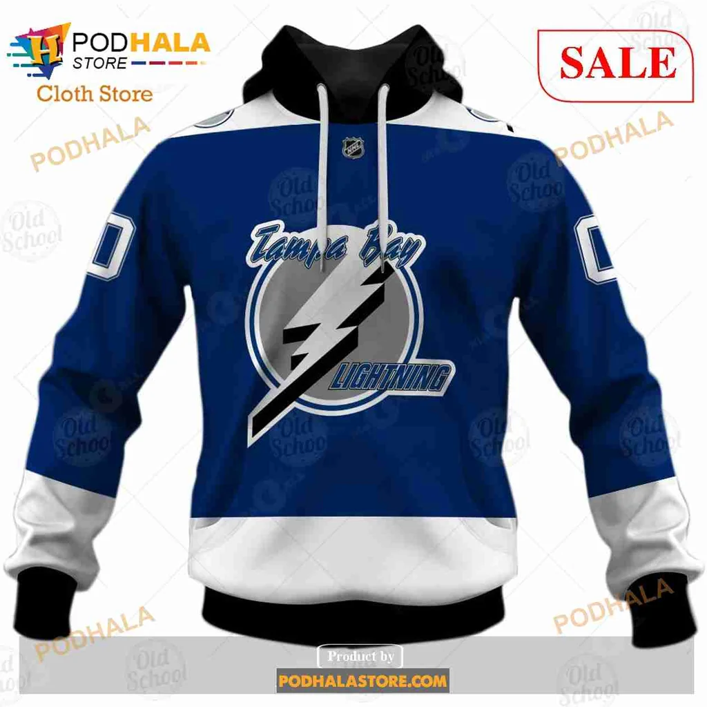 Tampa Bay Lightning All Over Print Hoodie With Custom Name And Number Tampa Bay Lightning All Over Print Hoodie With Custom Name And Number