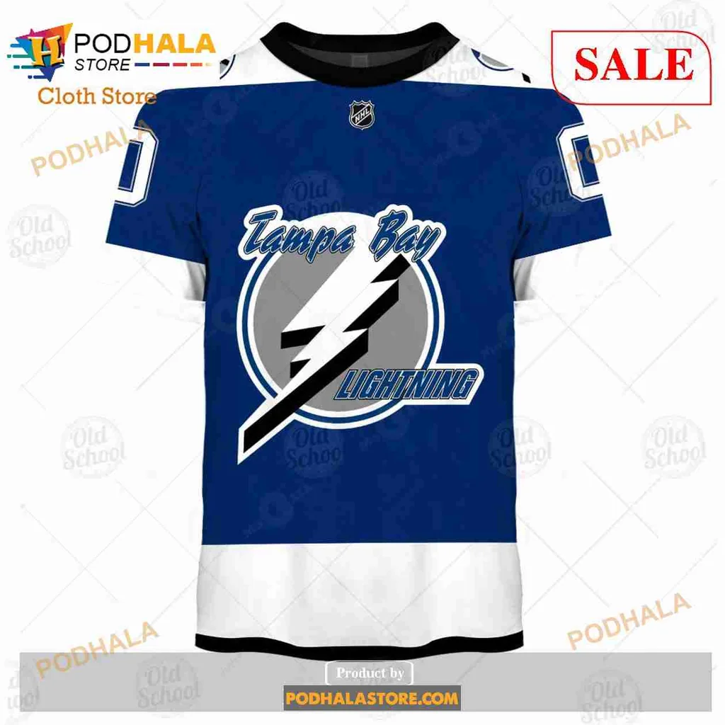Tampa Bay Lightning AOP Hoodie With Custom Name And Number Tampa Bay Lightning AOP Hoodie With Custom Name And Number