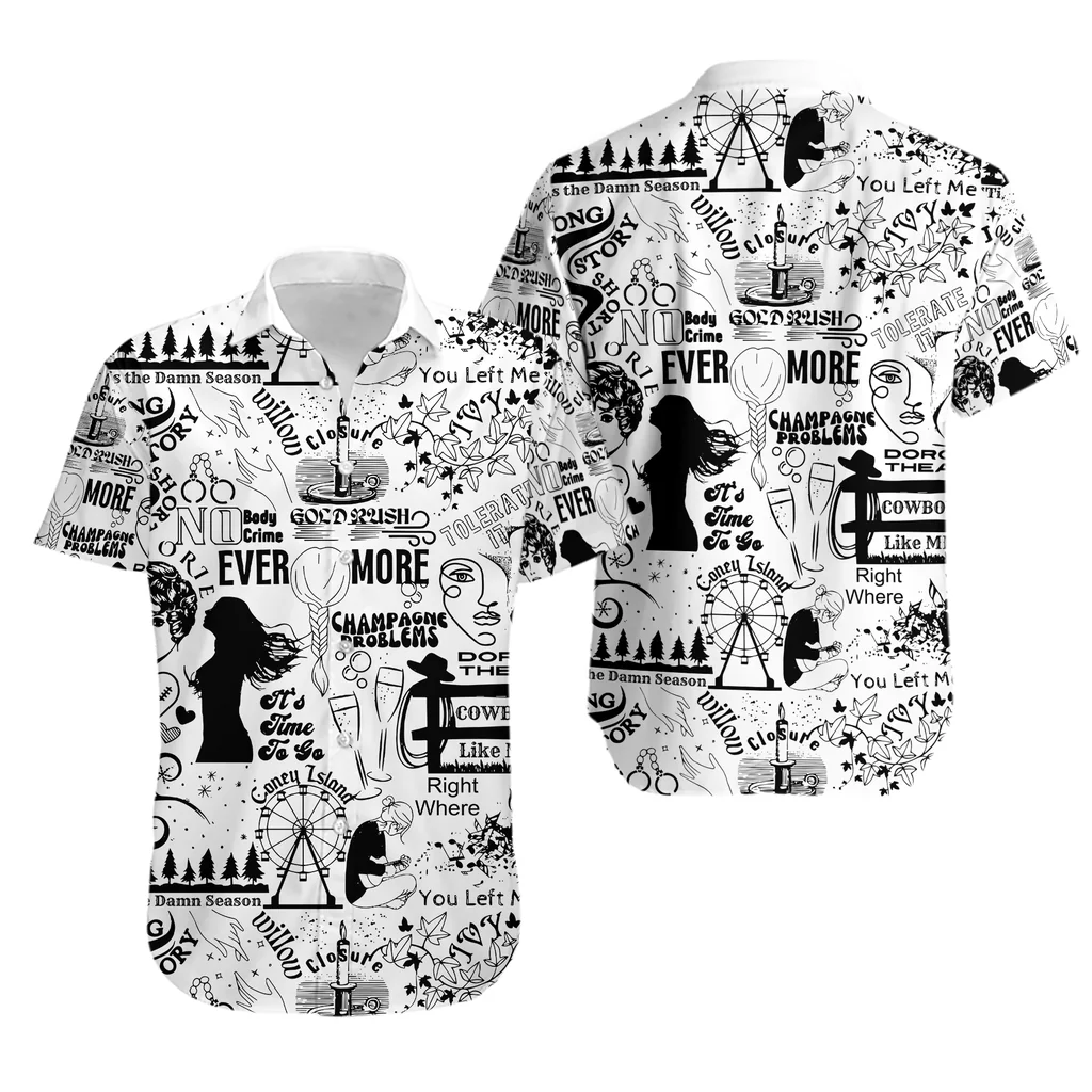 Taylor Swift Eras Tour Hawaiian Shirt With Abstract Design