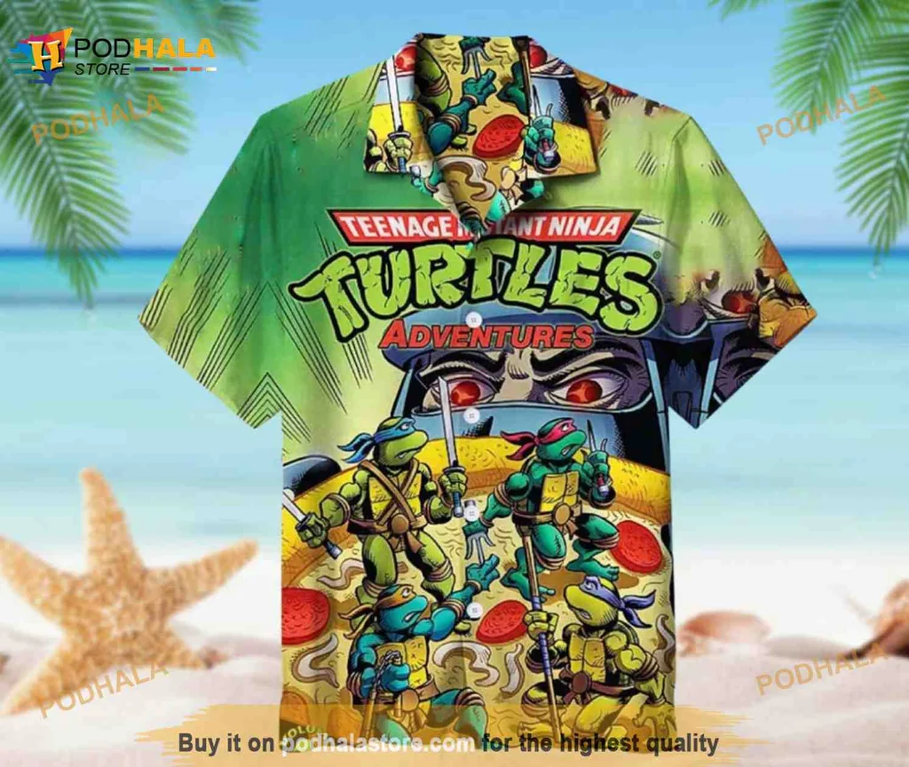 Teenage Mutant Ninja Turtles Hawaiian Shirt, Colorful Summer Aloha Style