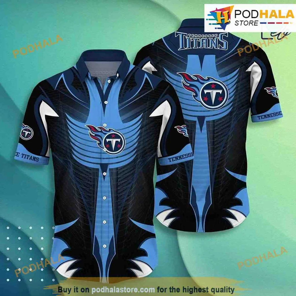 Tennessee Titans Beach Shirt Featuring Bold Team Logo And Colors
