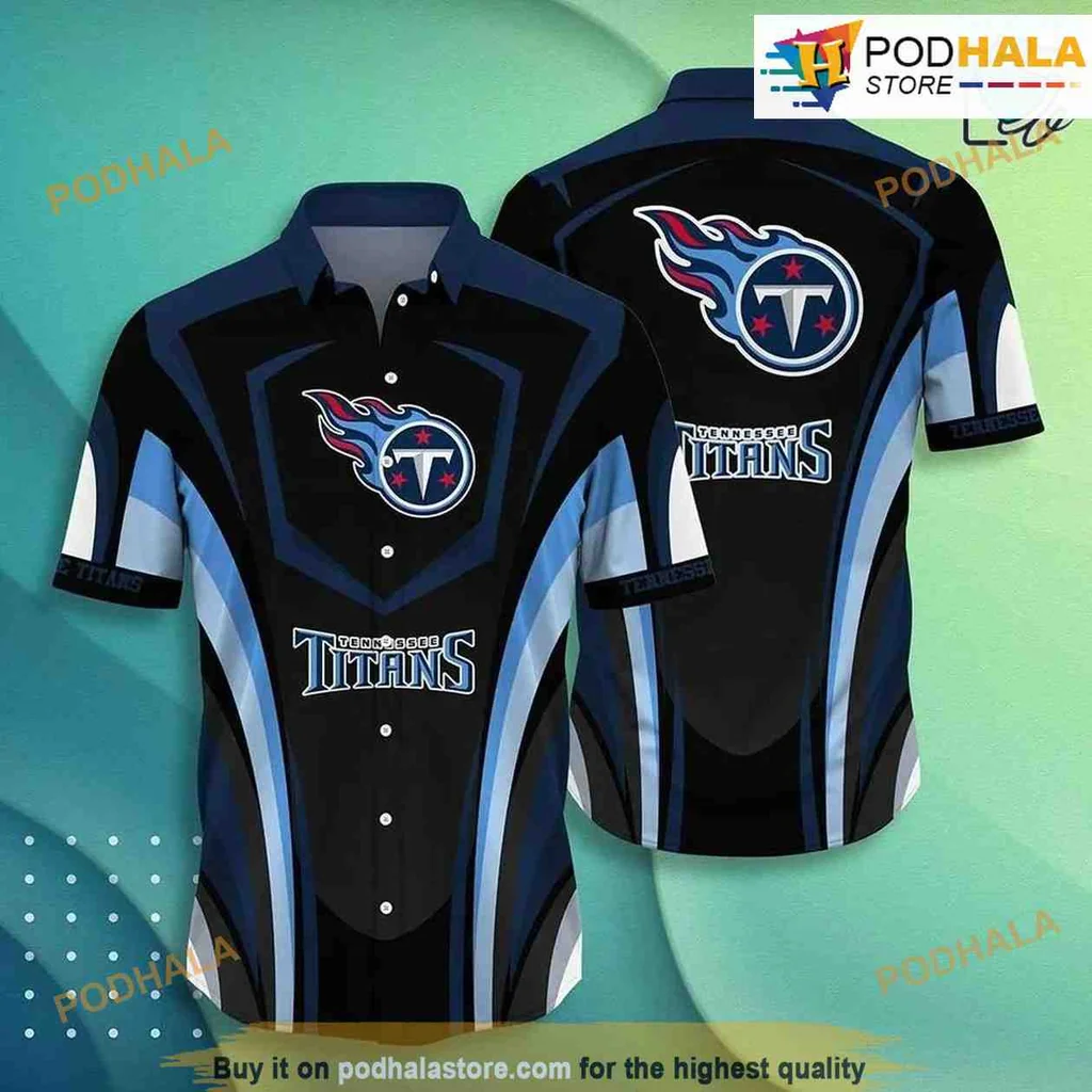 Tennessee Titans Fan Hawaiian Shirt, Bold Team Logo And Vibrant Design