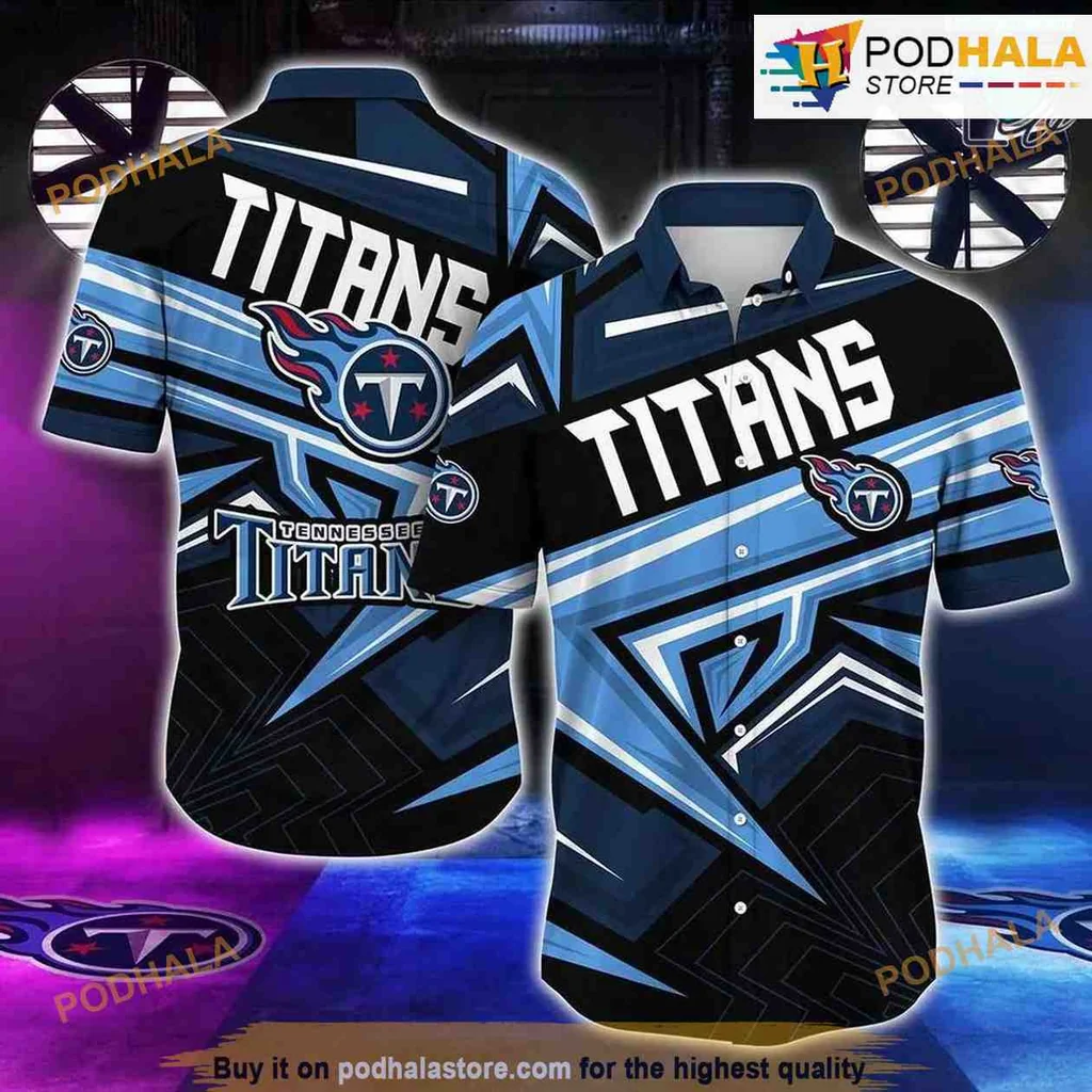 Tennessee Titans Fan Hawaiian Shirt, Vibrant Team Logo Design