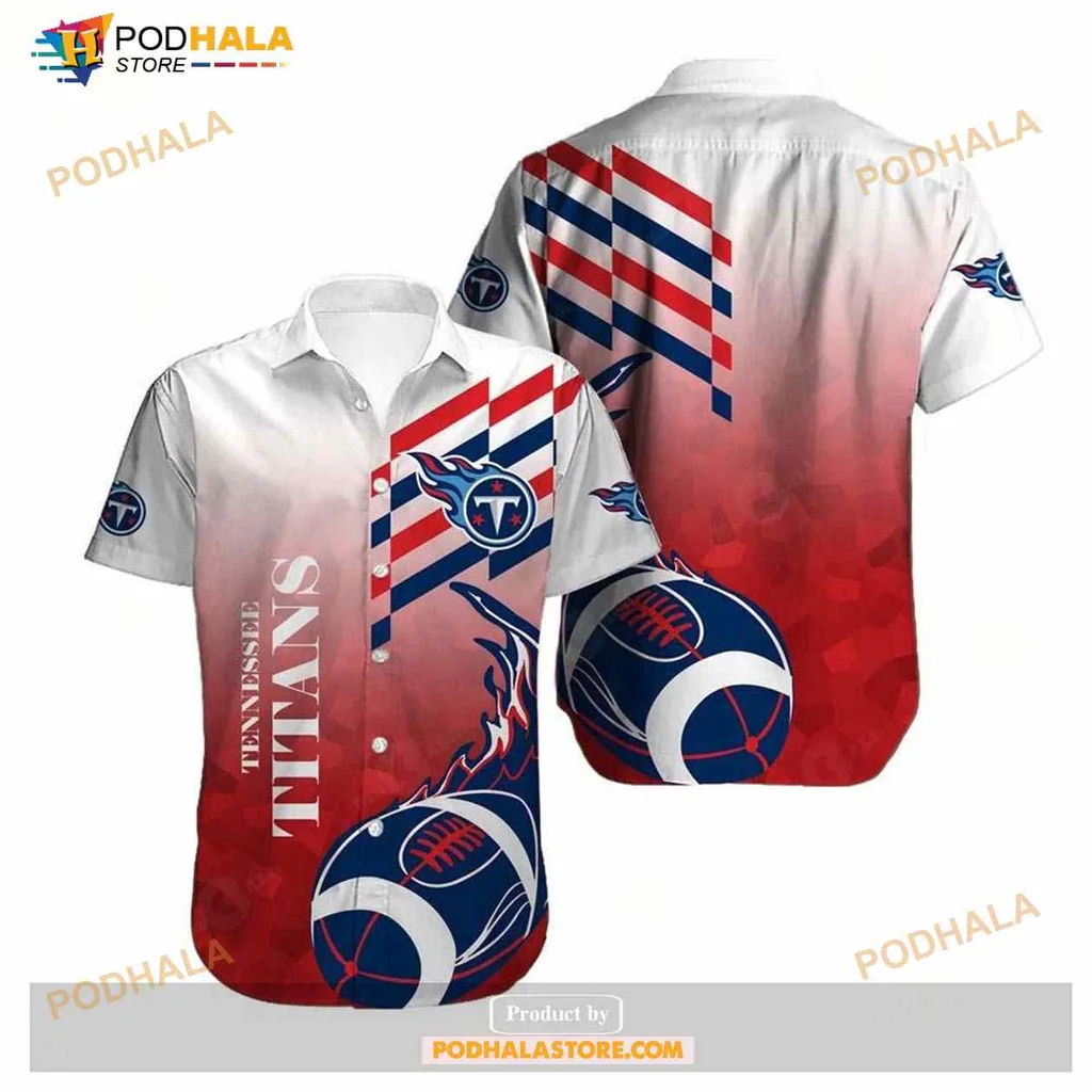 Tennessee Titans Fan Hawaiian Shirt With Bold Football Graphic