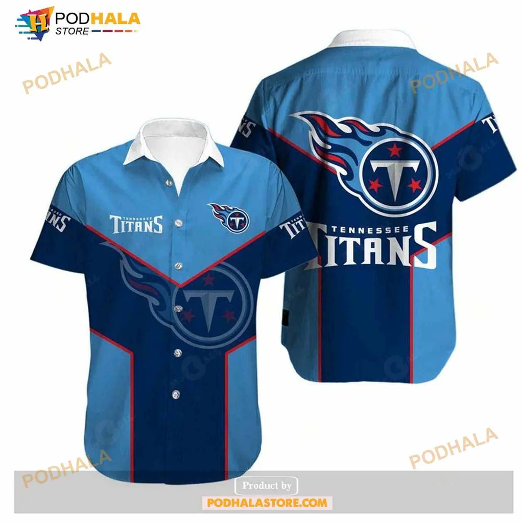 Tennessee Titans Fan Hawaiian Shirt With Bold Logo And Energetic Design