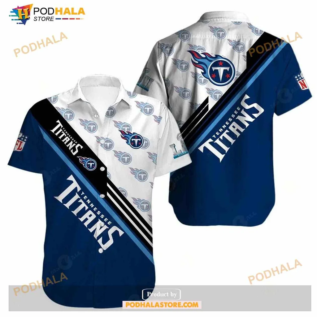 Tennessee Titans Fan Hawaiian Shirt With Bold Logo Design