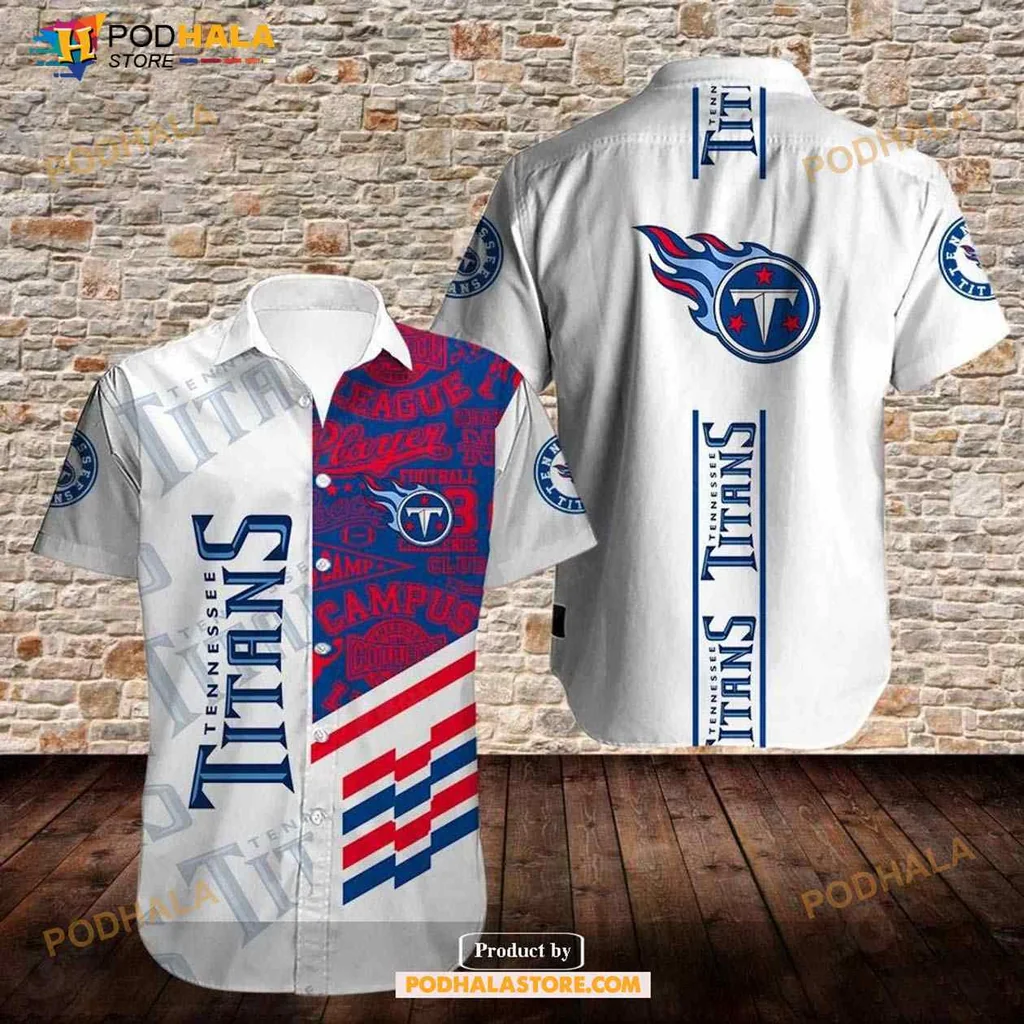 Tennessee Titans Fan Hawaiian Shirt With Bold Team Colors And Logo