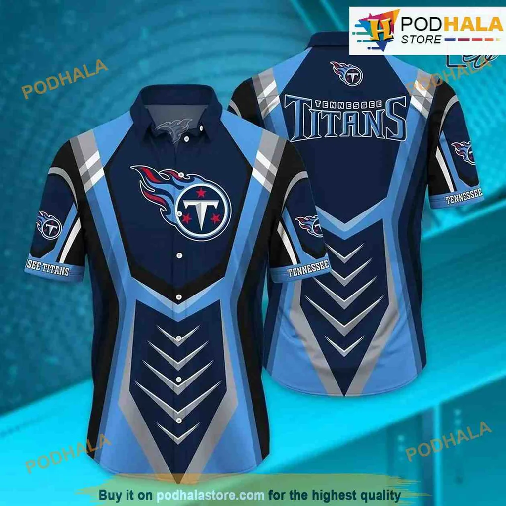 Tennessee Titans Fan Hawaiian Shirt With Bold Team Logo