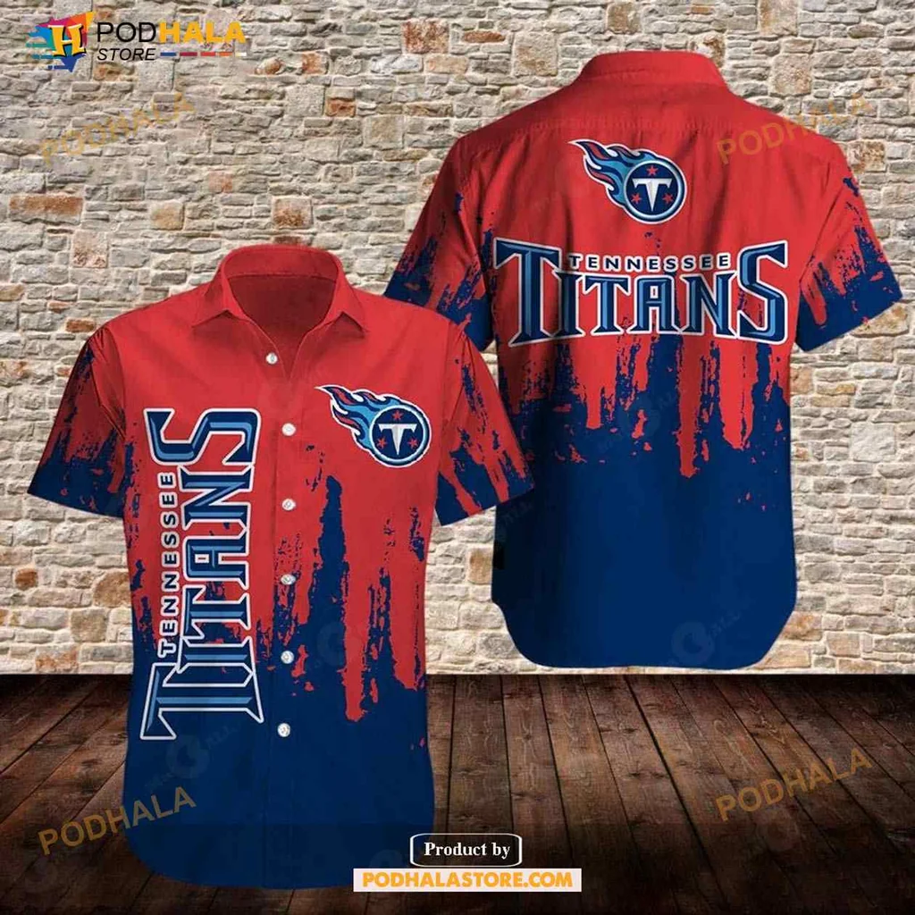Tennessee Titans Hawaiian Shirt, Bold Team Colors And Logo Design