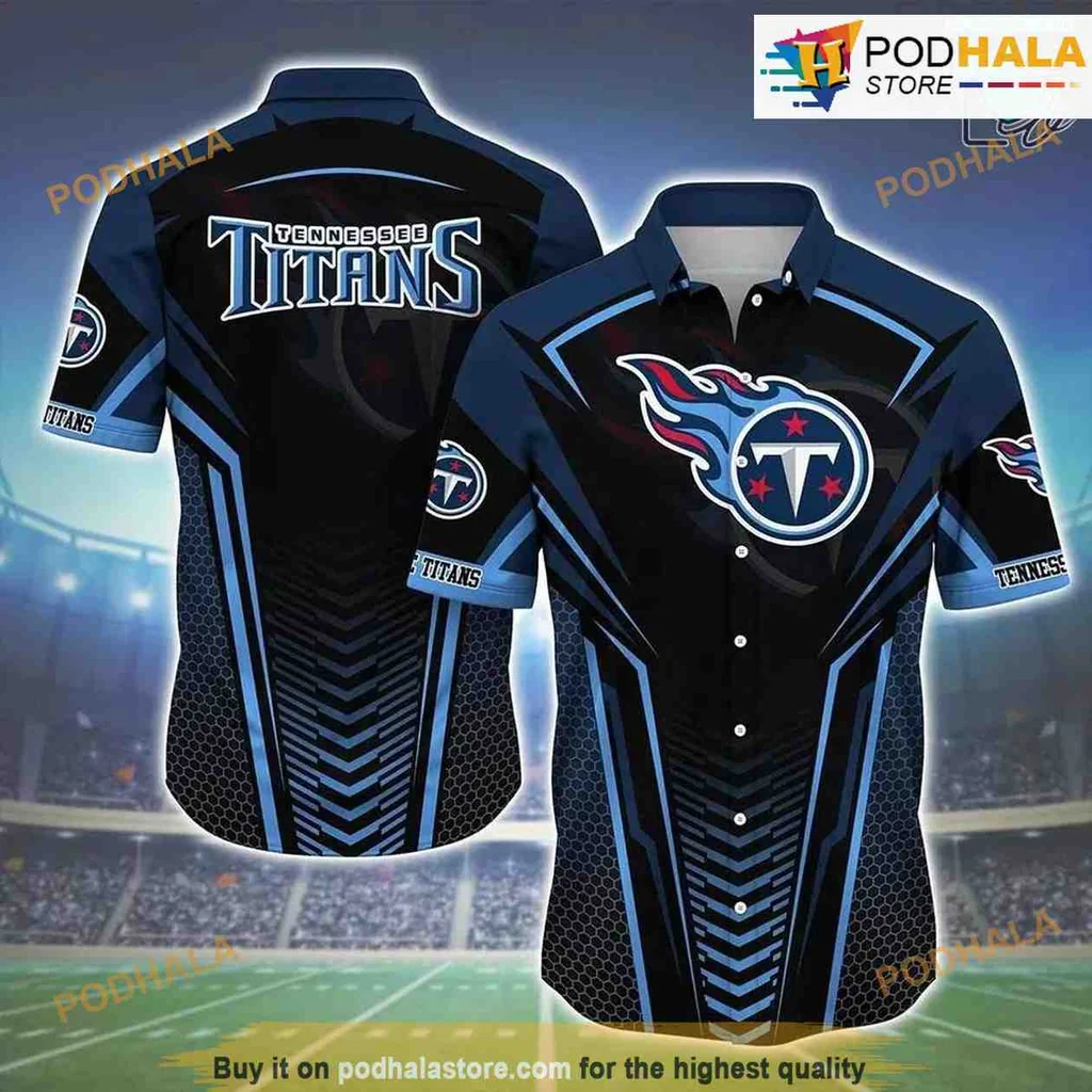 Tennessee Titans Hawaiian Shirt, Nfl Team Beach Shirt For Summer