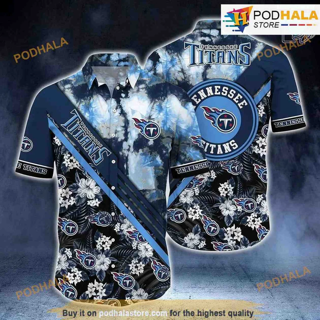 Tennessee Titans Tropical Hawaiian Shirt With Floral Pattern For Nfl Fans