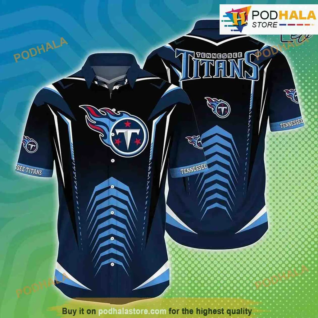 Tennessee Titans Vibrant Hawaiian Shirt With Bold Logo Design