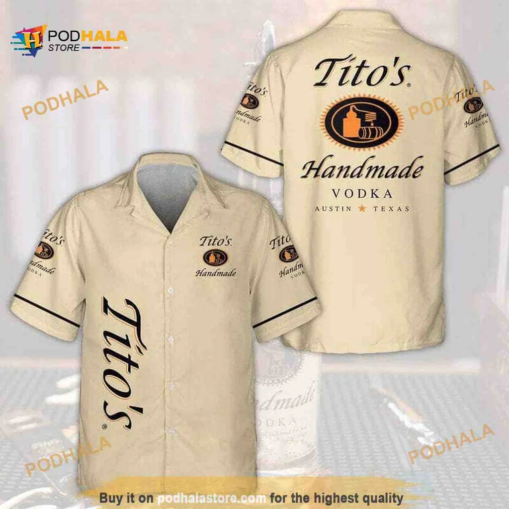 Titos Handmade Vodka Hawaiian Shirt, Funny Aloha Design For Casual Summer Events