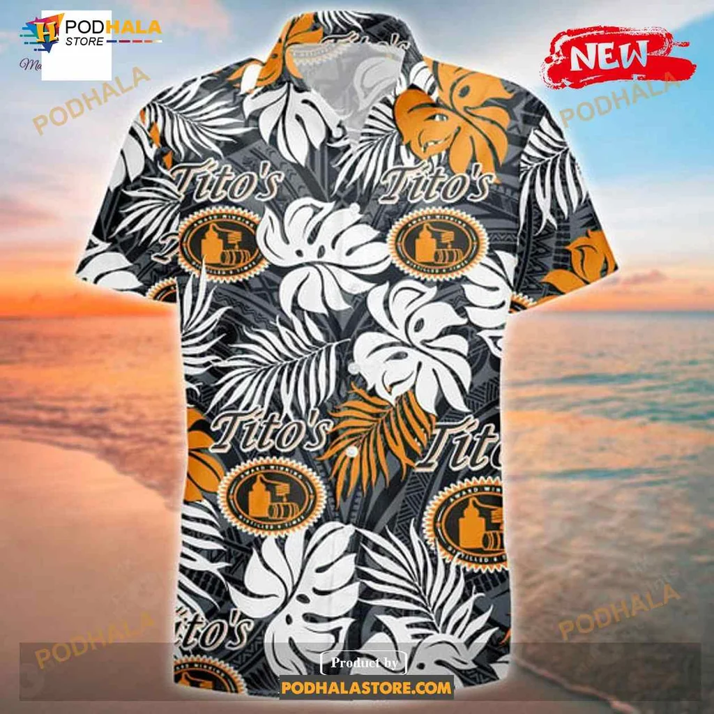 Titos Tropical Hawaiian Shirt With Vibrant Summer Design
