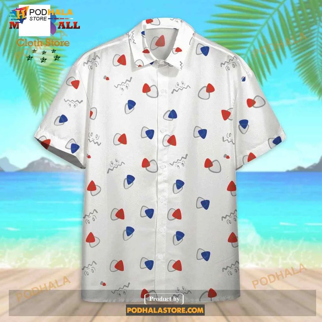 Togepi Egg Pattern Hawaiian Shirt, Fun White Design For Pokémon Fans