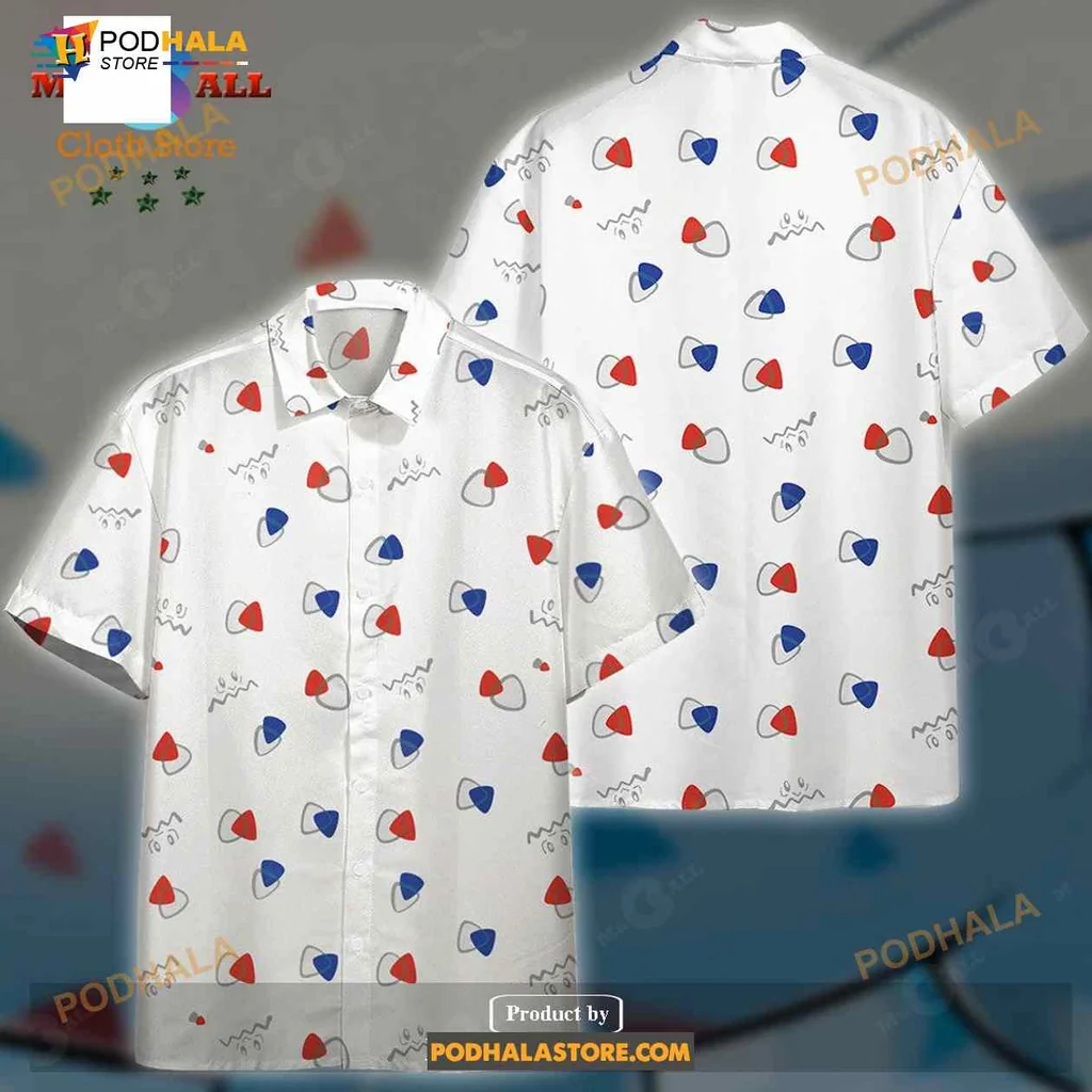 Togepi Egg Pattern Tropical Shirt, Fun White Design For Pokémon Fans Togepi Egg Pattern Tropical Shirt, Fun White Design For Pokémon Fans