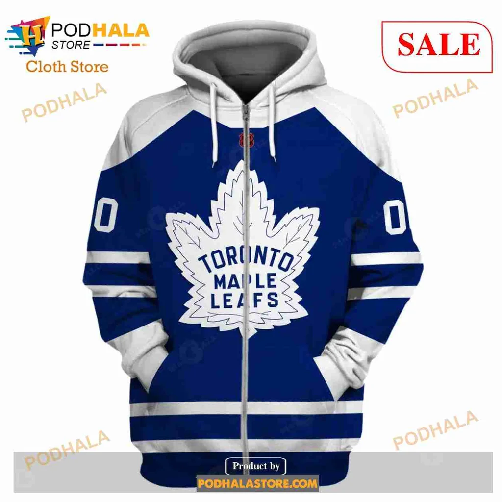 Toronto Maple Leafs 3d Hoodie With Bold Maple Leaf Design