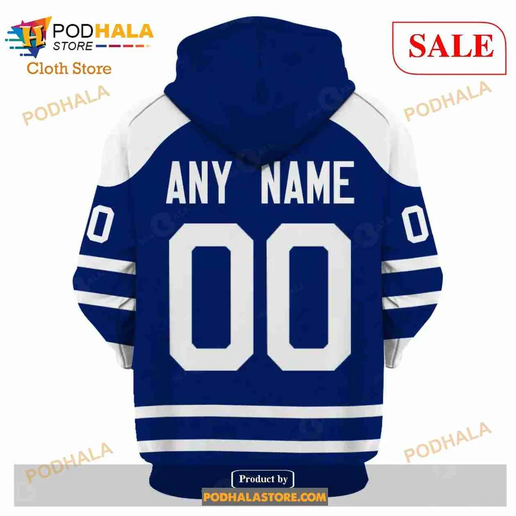 Toronto Maple Leafs AOP Hoodie With Bold Maple Leaf Design Toronto Maple Leafs AOP Hoodie With Bold Maple Leaf Design