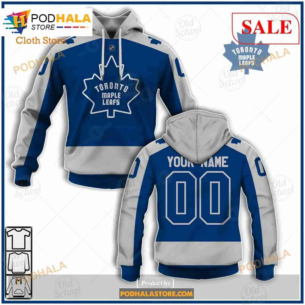 Toronto Maple Leafs 3d Hoodie With Custom Name And Number