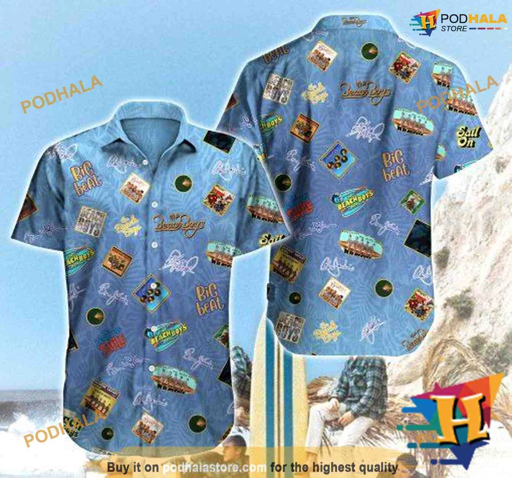 Tropical Beach Aloha Shirt, Santa Claus Hawaiian Shirt With Surfboards