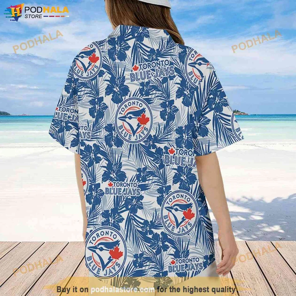 Tropical Blue Jays Tropical Shirt, Vibrant Floral Pattern For Mlb Fans Tropical Blue Jays Tropical Shirt, Vibrant Floral Pattern For Mlb Fans