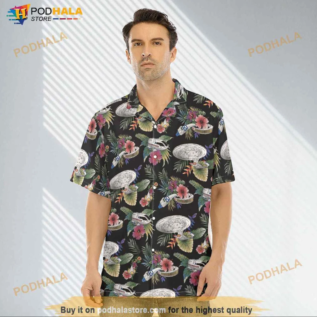 Tropical Cactus Hawaiian Shirt With Colorful Floral Design
