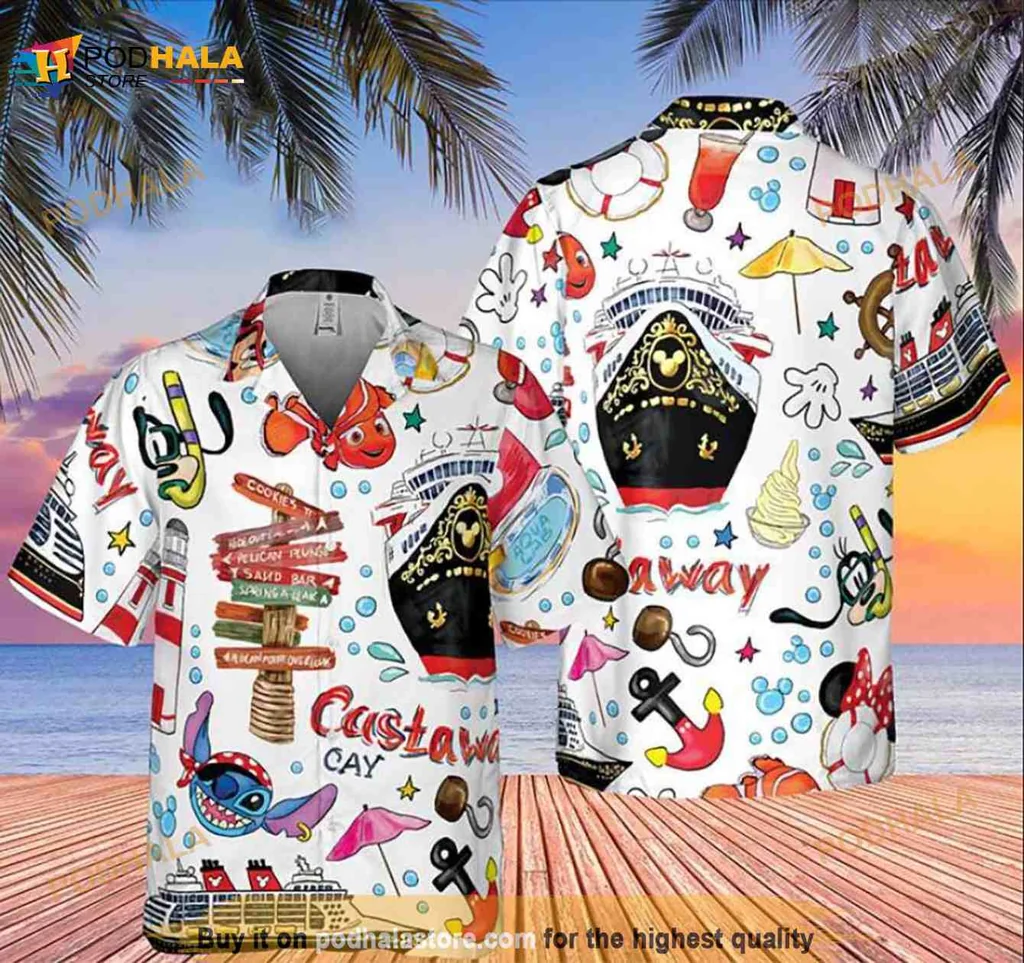 Tropical Cruise Aloha Hawaiian Shirt With Colorful Nautical Icons