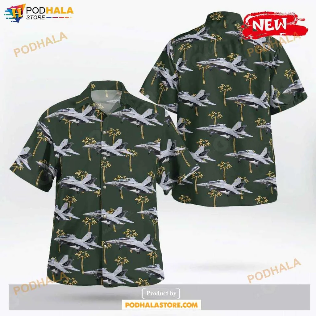 Tropical Growler Aloha Shirt Us Navy Boeing Ea 18g Growler Vaq 209 Star Warriors Design