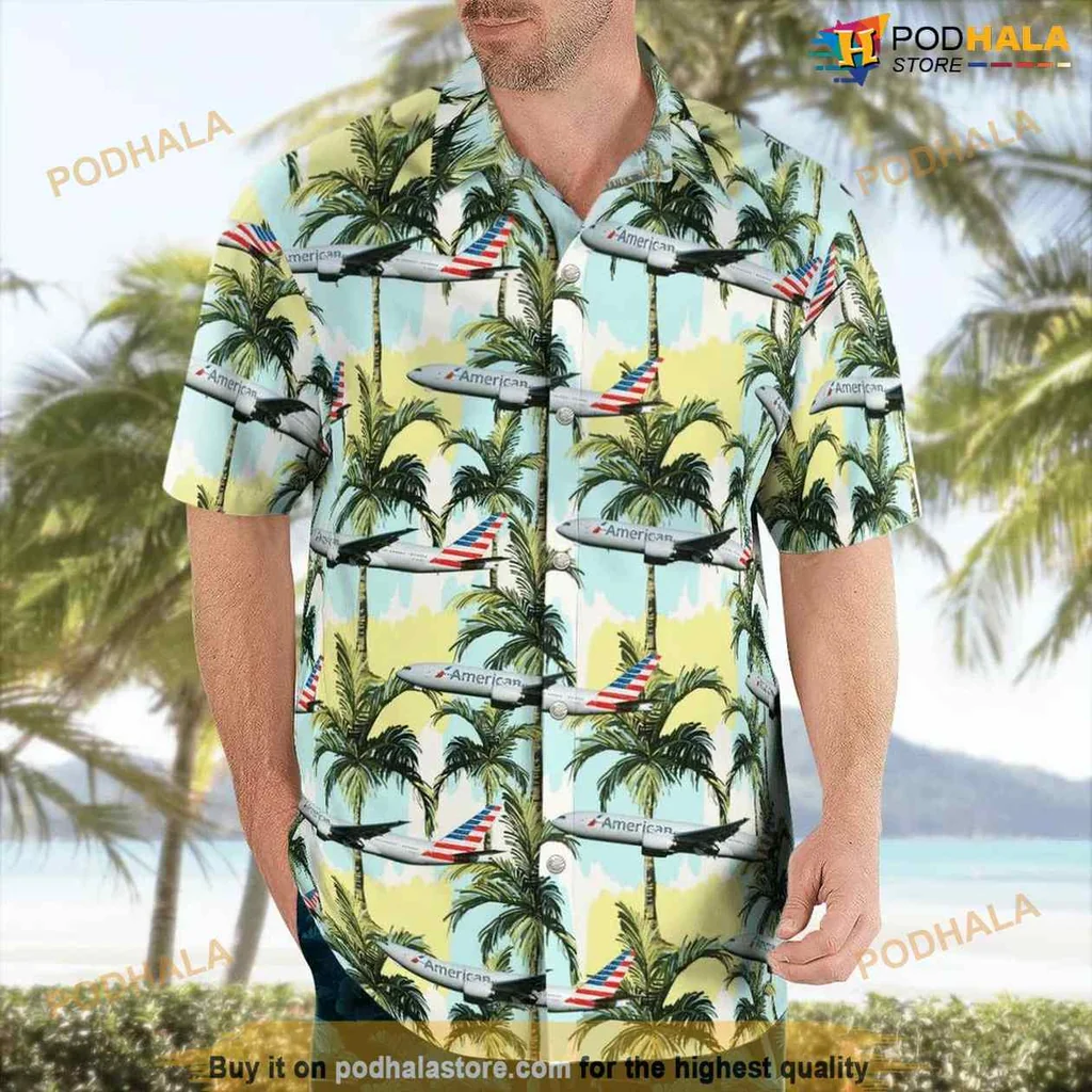 Tropical Palm Tree Surfboard Hawaiian Shirt With Colorful Designs