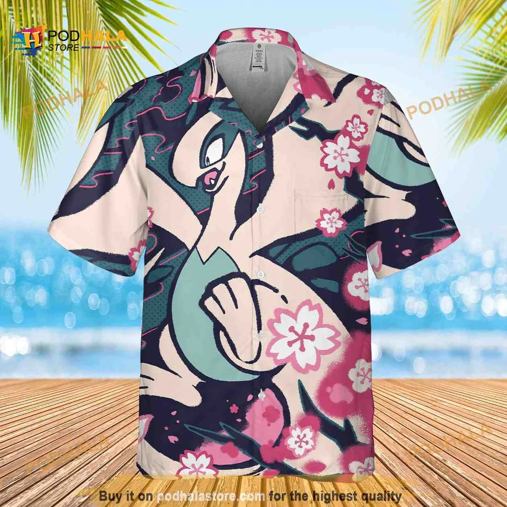 Tropical Venusaur Aloha Shirt With Hibiscus Flowers For Anime Fans Tropical Venusaur Aloha Shirt With Hibiscus Flowers For Anime Fans