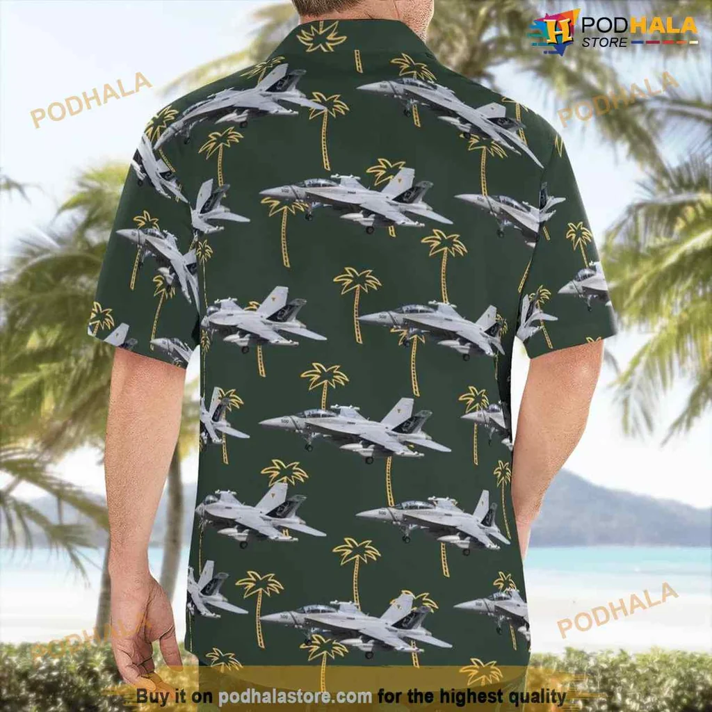 Us Navy Aviation Tropical Shirt Featuring Boeing Ea 18g Growler Design Us Navy Aviation Tropical Shirt Featuring Boeing Ea 18g Growler Design
