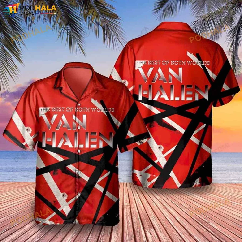 Van Halen Funny Hawaiian Shirt, The Best Of Both Worlds Design