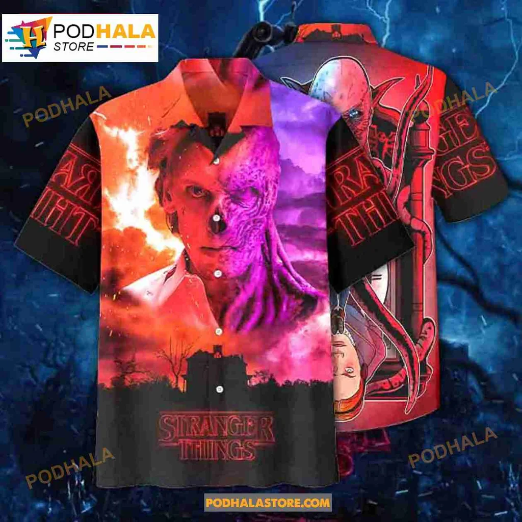 Vecna Stranger Things Hawaiian Shirt With Bold Graphic Design