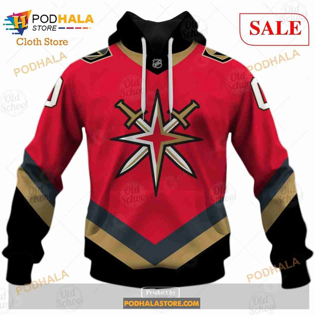 Vegas Golden Knights All Over Print Hoodie With Custom Name And Number Vegas Golden Knights All Over Print Hoodie With Custom Name And Number
