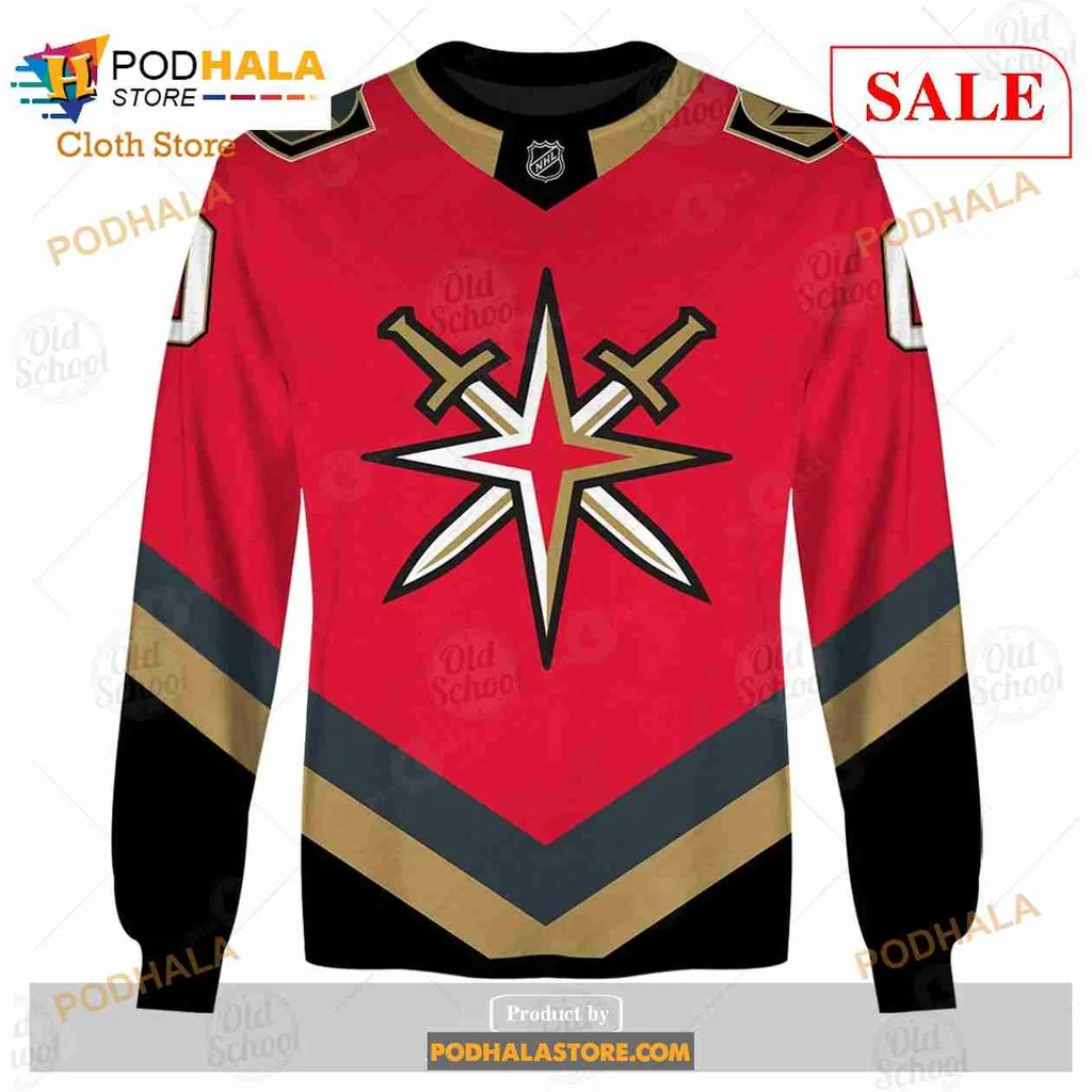 Vegas Golden Knights 3D Print Hoodie With Custom Name And Number Vegas Golden Knights 3D Print Hoodie With Custom Name And Number