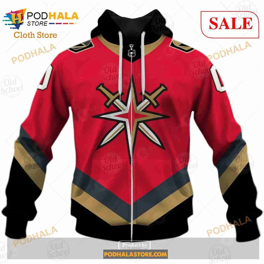 Vegas Golden Knights 3d Hoodie With Custom Name And Number - Product View 5 Vegas Golden Knights 3d Hoodie With Custom Name And Number - Product View 5