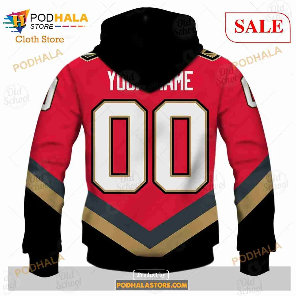 Vegas Golden Knights 3d Hoodie With Custom Name And Number - Product View 6 Vegas Golden Knights 3d Hoodie With Custom Name And Number - Product View 6