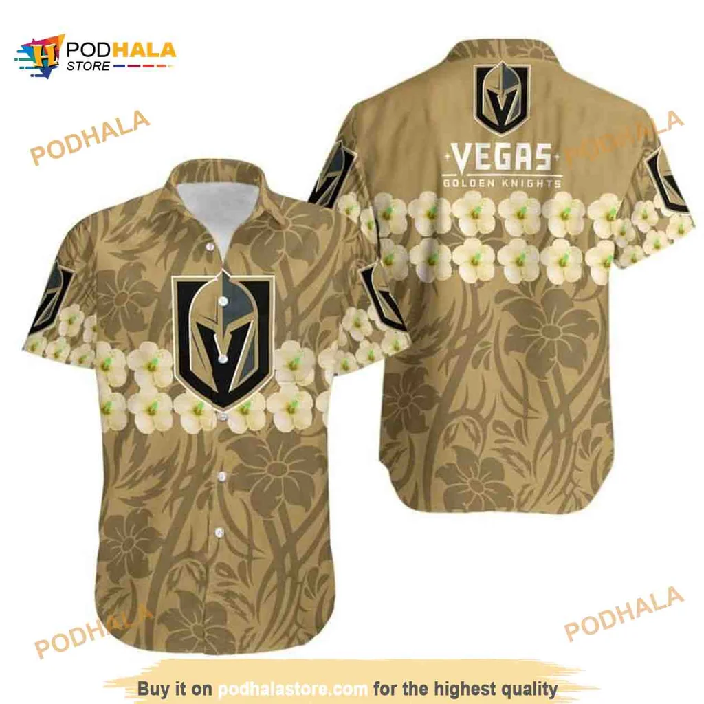Vegas Golden Knights Floral Hawaiian Shirt For Beach Lovers