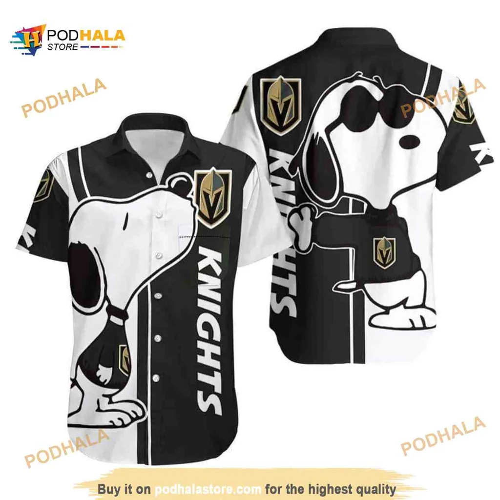 Vegas Golden Knights Hawaiian Shirt With Playful Beagle Design