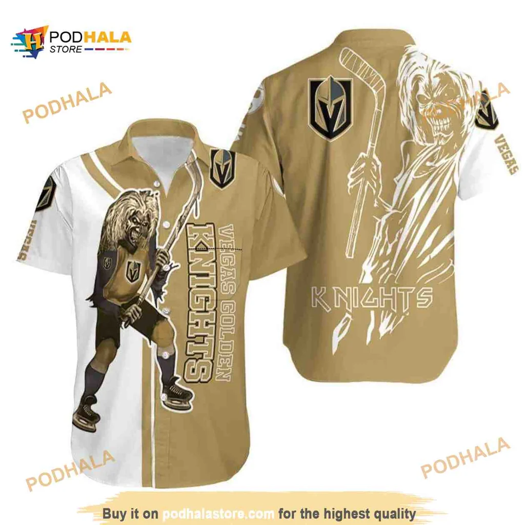 Vegas Golden Knights Zombie Hawaiian Shirt For Hockey Fans