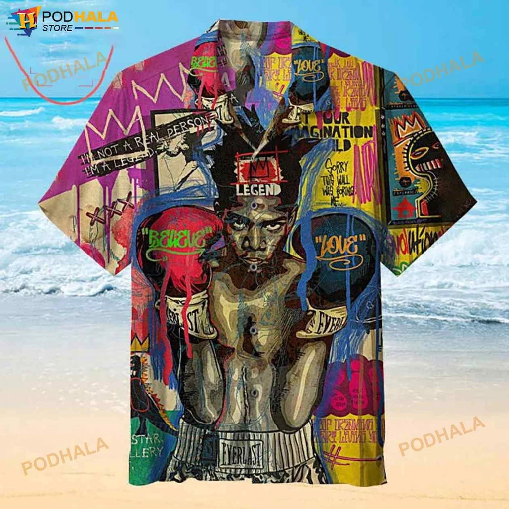Vibrant Artistic Legendary Hawaiian Shirt With Abstract Designs