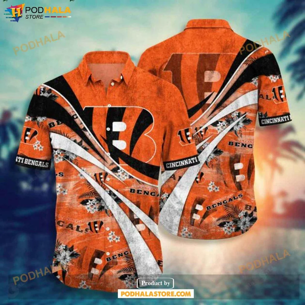 Vibrant Cincinnati Bengals Hawaiian Shirt With Bold Patterns And Team Logo