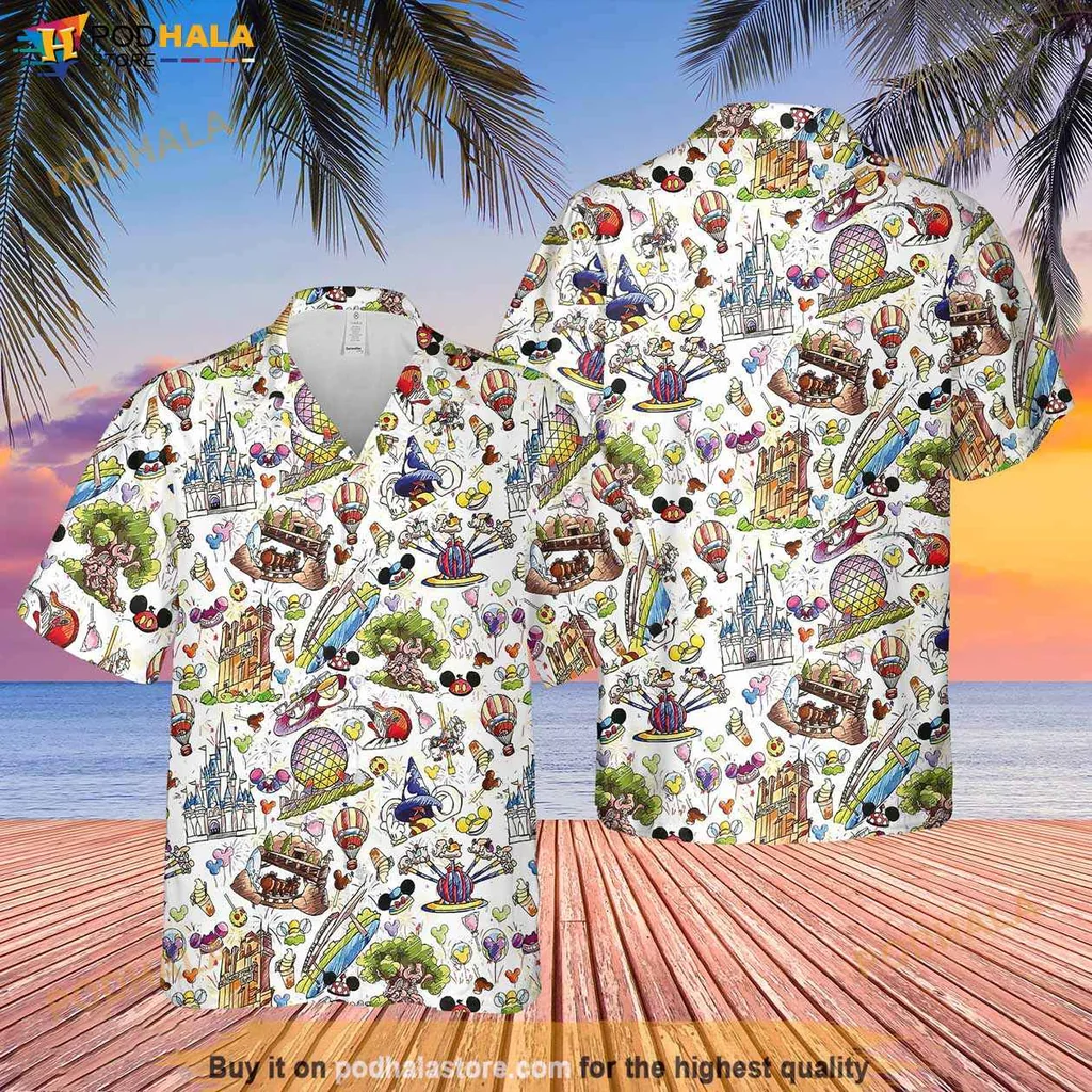 Vibrant Disney Tropical Shirt, Mickey Mouse Tropical Family Shirt For Summer Fun Vibrant Disney Tropical Shirt, Mickey Mouse Tropical Family Shirt For Summer Fun