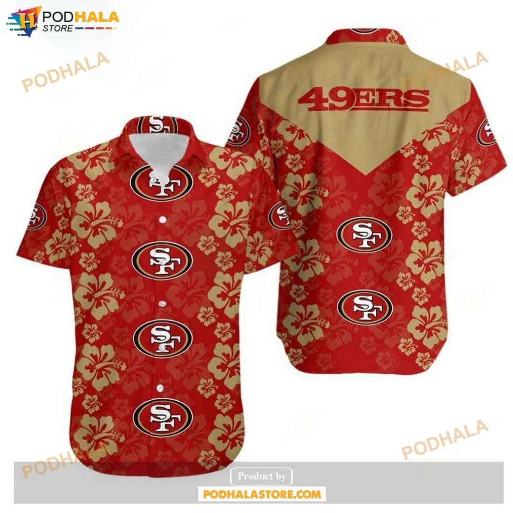 Vibrant Floral San Francisco 49ers Hawaiian Shirt, Summer Sports Wear For Fans