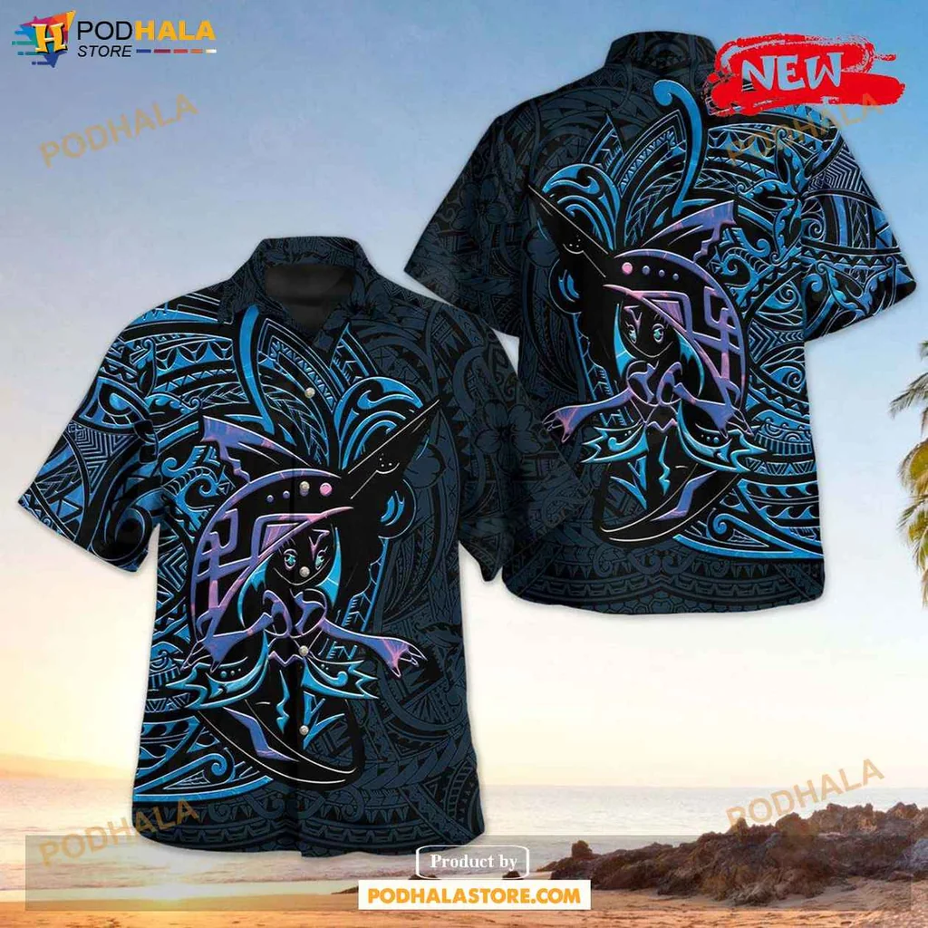 Vintage Polynesian Character Aloha Shirt, Vibrant Tropical Design For Men And Women