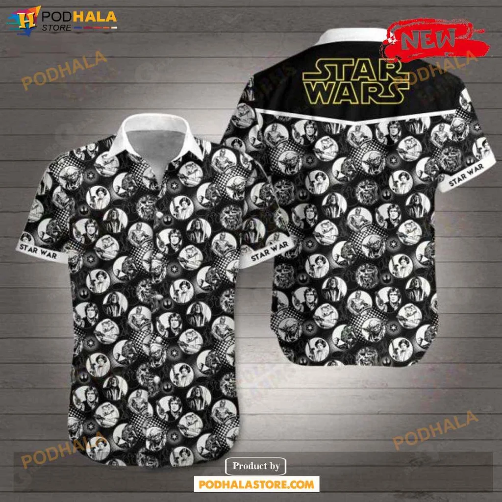 Vintage Star Wars Aloha Shirt, Tropical Summer Shirt For Men And Women