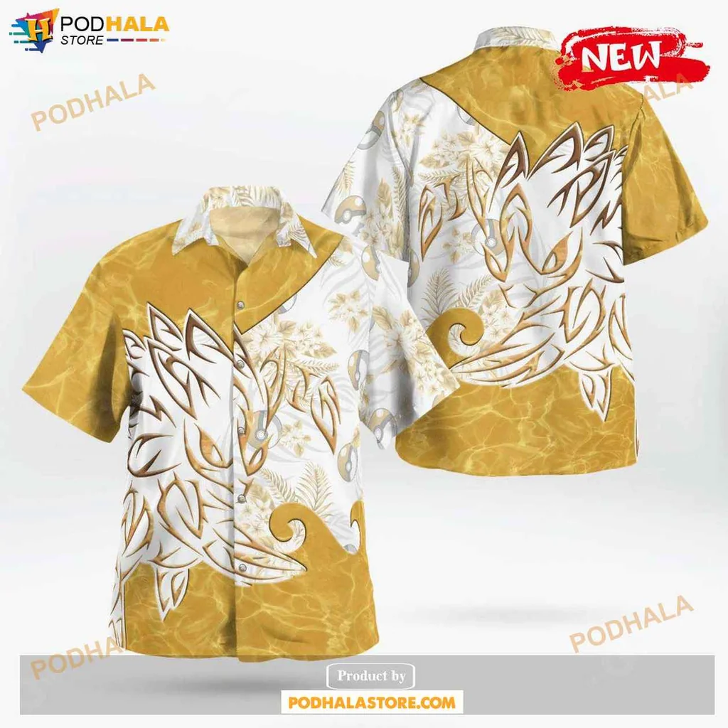 Vintage Tribal Aloha Shirt, Tropical Design Shirt For Beach Lovers