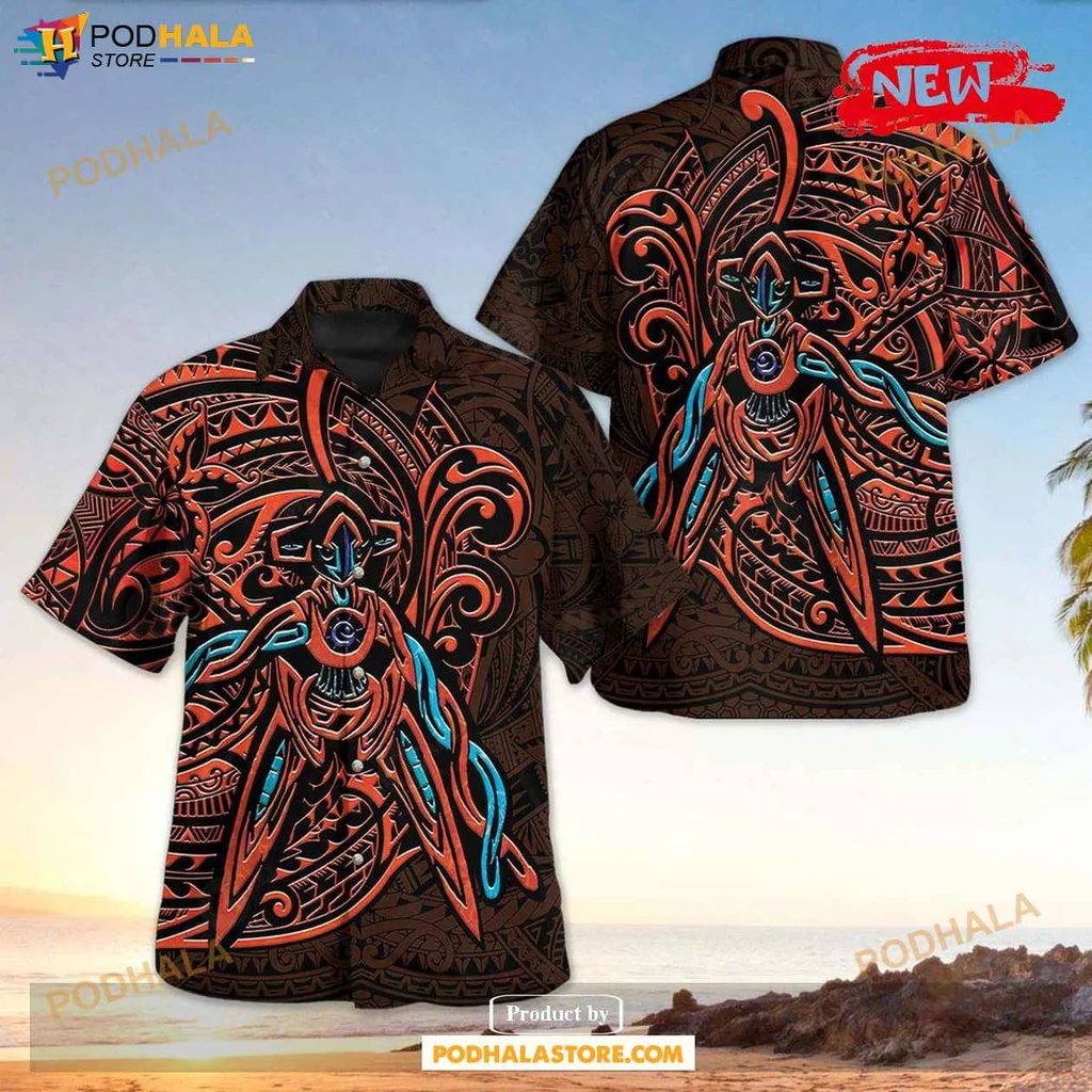 Vintage Tribal Venusaur Aloha Shirt, Vibrant Unisex Tropical Design Shirt